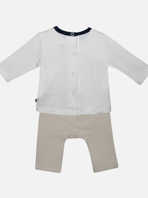 TEE SHIRT + PANTALON NAISSANCE FRANKLIN - Kiabi
