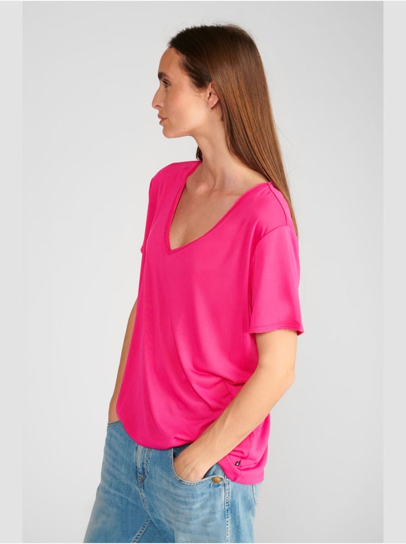 Tee-Shirt PARODIA 'Le Temps Des Cerises' Rose - Kiabi