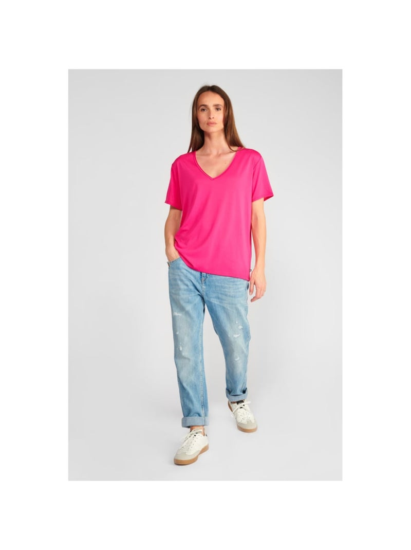 Tee-Shirt PARODIA 'Le Temps Des Cerises' Rose - Kiabi