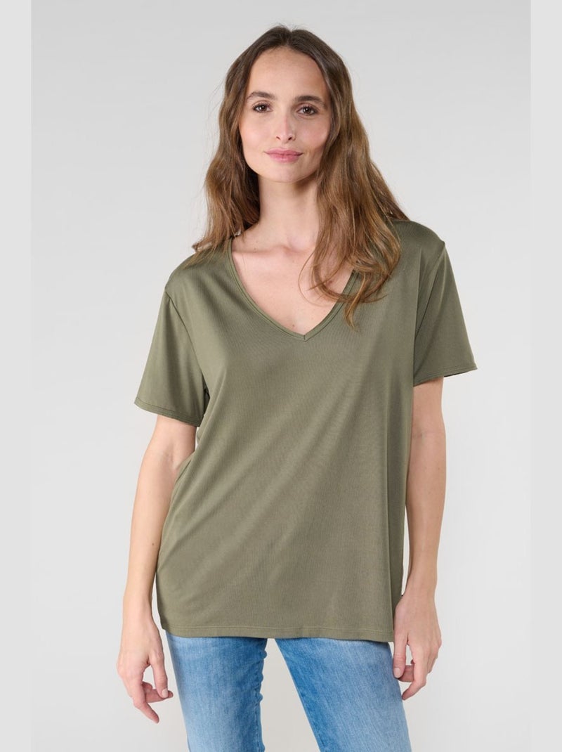 Tee-Shirt PARODIA 'Le Temps Des Cerises' Vert - Kiabi