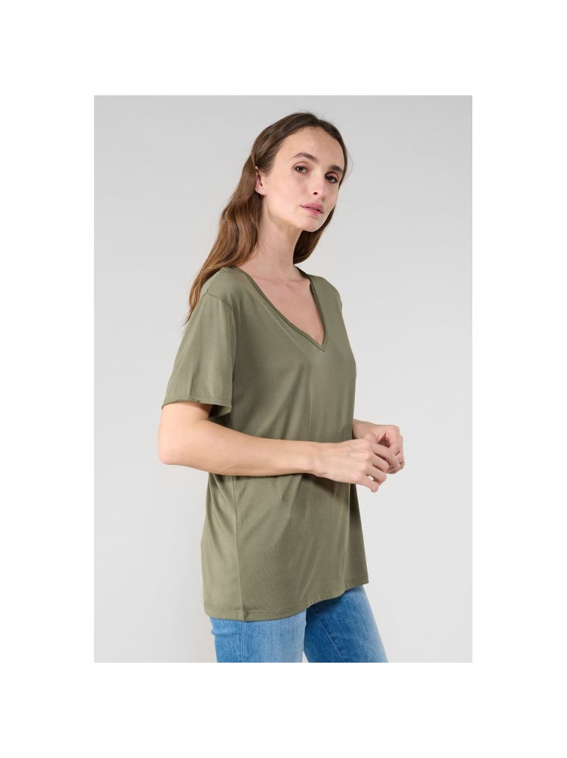 Tee-Shirt PARODIA 'Le Temps Des Cerises' Vert - Kiabi