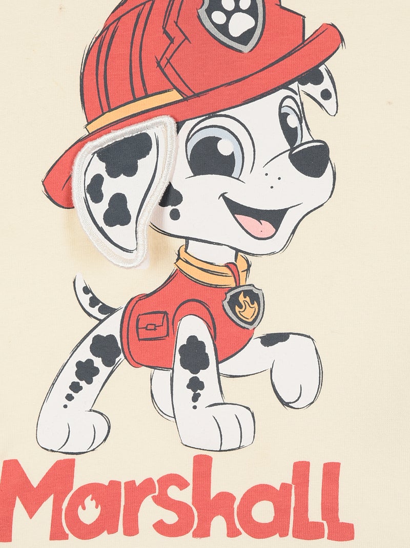 Tee-shirt 'Pat' Patrouille' à manches courtes Beige - Kiabi