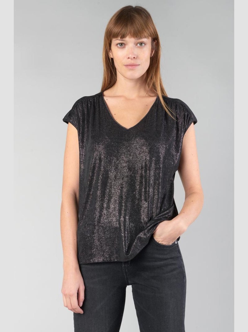 Tee-Shirt PAULA 'Le Temps Des Cerises' Noir - Kiabi