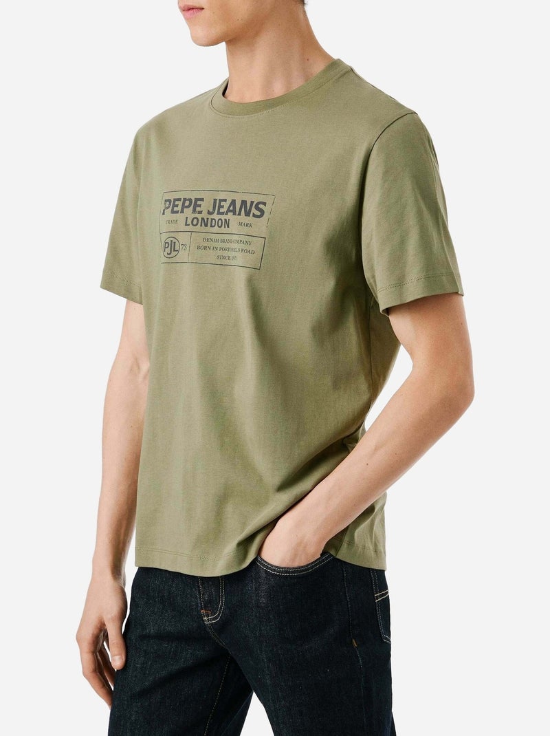 Tee Shirt Pepe Jeans à manches courtes Vert - Kiabi