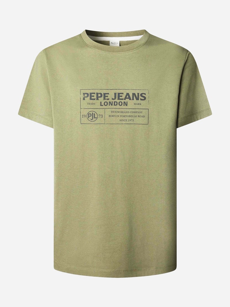 Tee Shirt Pepe Jeans à manches courtes Vert - Kiabi