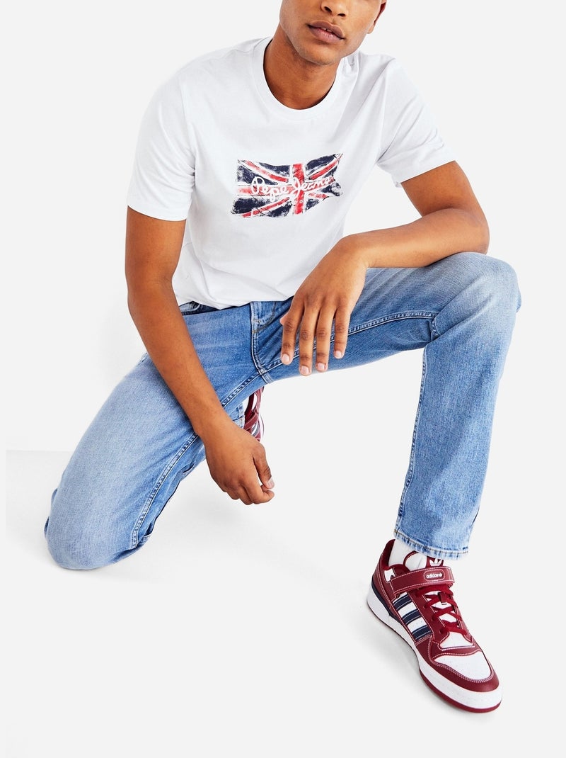 Tee Shirt Pepe Jeans Clag Blanc - Kiabi
