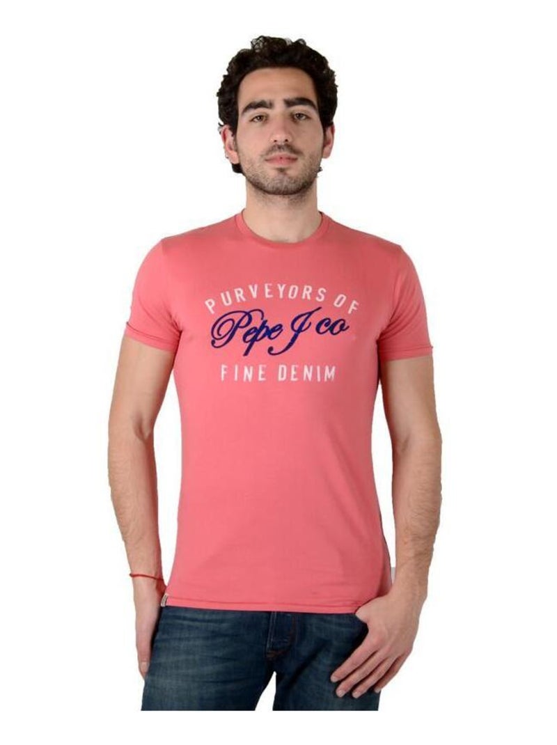 Tee Shirt Pepe Jeans Direction Crew PM501384 Slate Rose 373 Rose - Kiabi