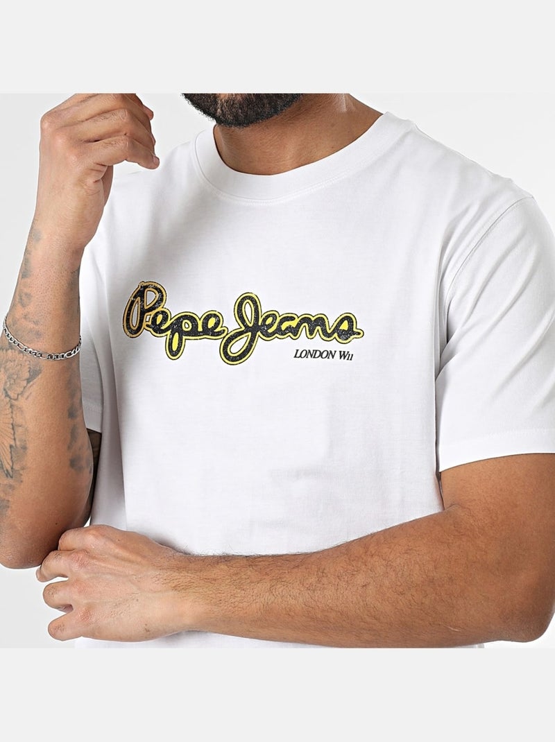 Tee Shirt Pepe Jeans Dorian Blanc - Kiabi