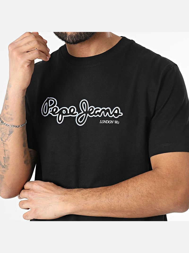 Tee Shirt Pepe Jeans Dorian Noir - Kiabi