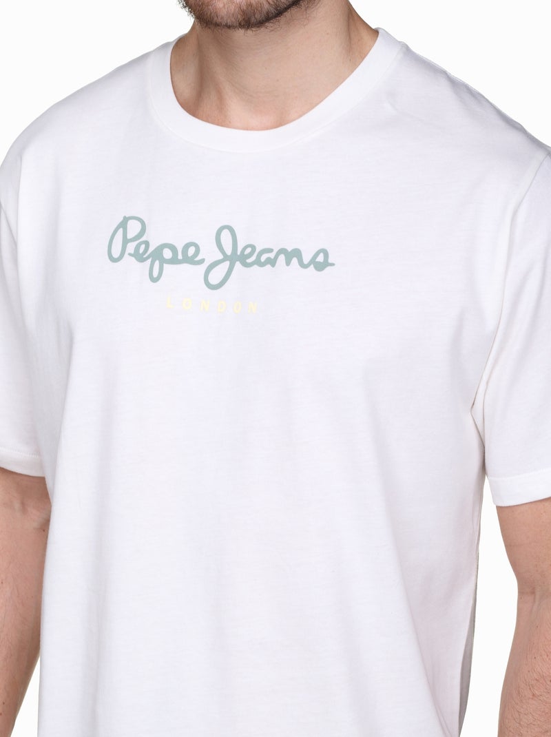 Tee Shirt Pepe Jeans Eggo Blanc - Kiabi