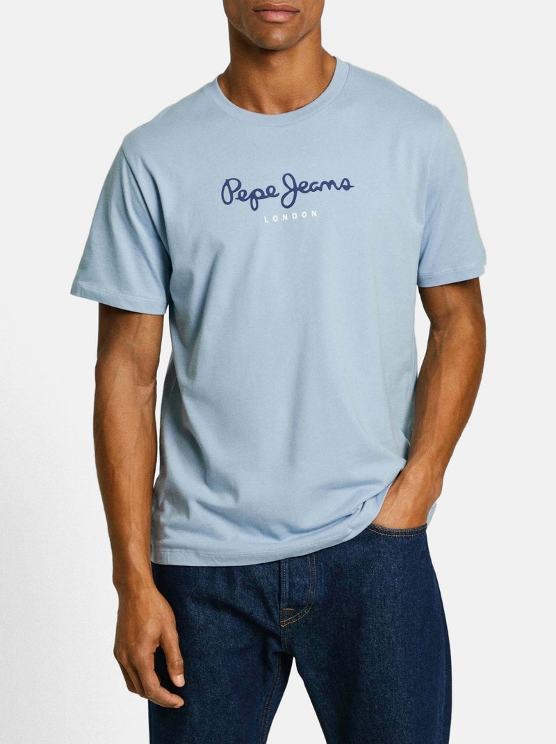 Tee Shirt Pepe Jeans Eggo Bleu clair - Kiabi