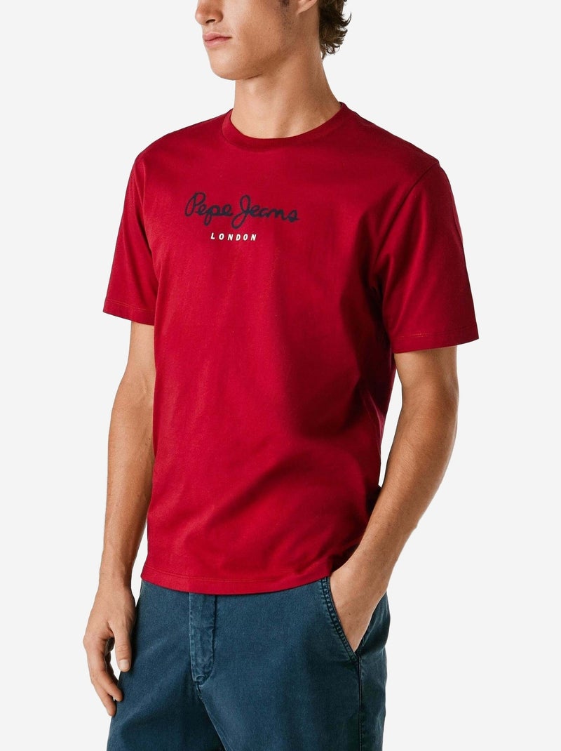Tee Shirt Pepe Jeans Eggo Bordeaux - Kiabi