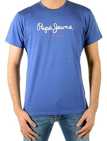Tee Shirt Pepe Jeans Eggo Crew PM501465 Bleu Regal 552