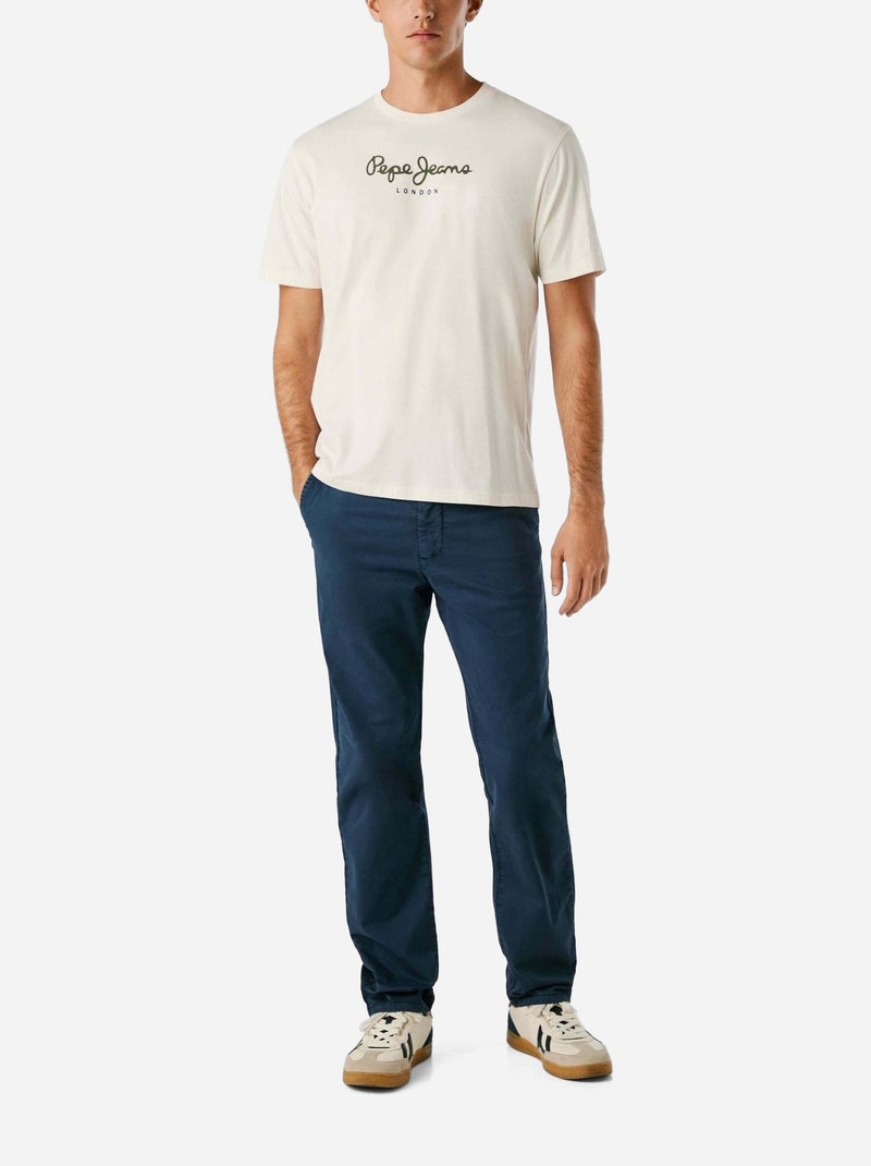 Tee Shirt Pepe Jeans Eggo Ivoire - Kiabi