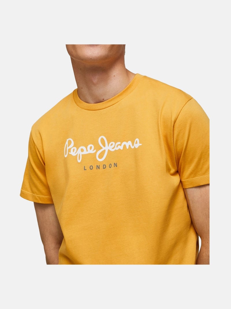 Tee Shirt Pepe Jeans Eggo Jaune - Kiabi