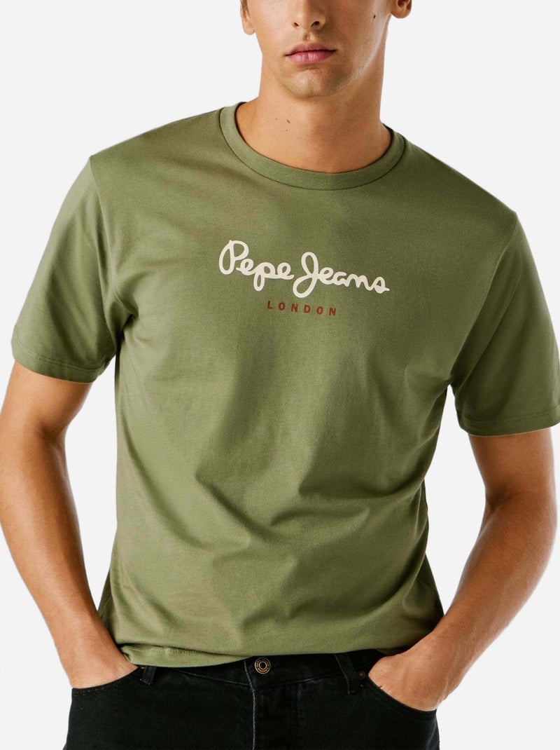 Tee Shirt Pepe Jeans Eggo Kaki - Kiabi