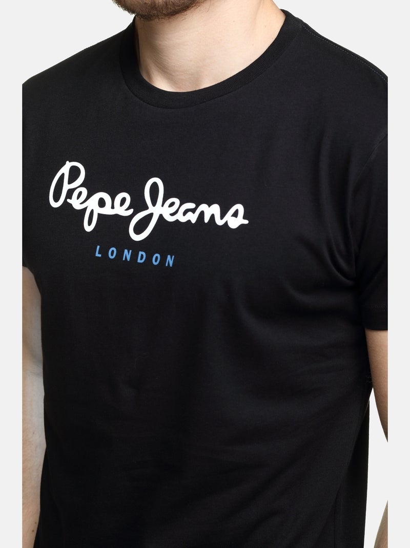 Tee Shirt Pepe Jeans Eggo Noir - Kiabi