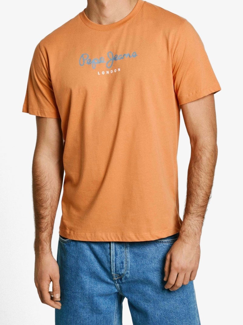 Tee Shirt Pepe Jeans Eggo Orange - Kiabi
