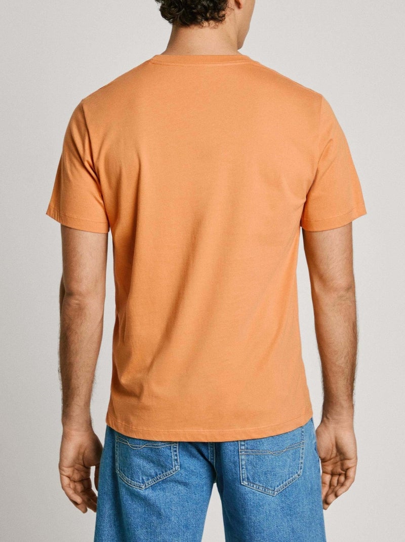 Tee Shirt Pepe Jeans Eggo Orange - Kiabi