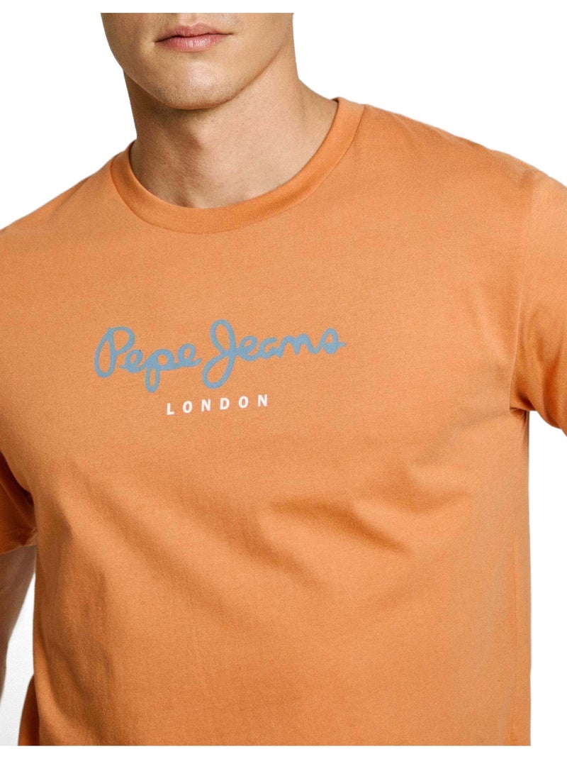 Tee Shirt Pepe Jeans Eggo Orange - Kiabi