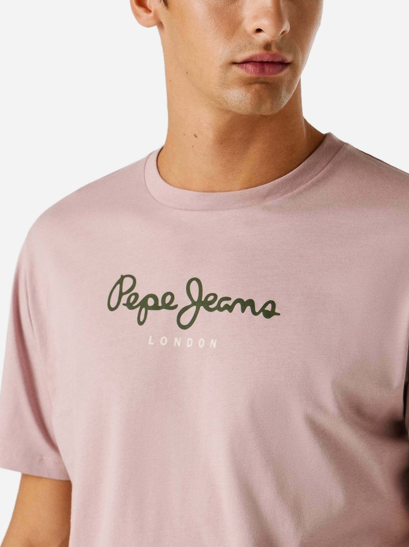 Tee Shirt Pepe Jeans Eggo Rose - Kiabi