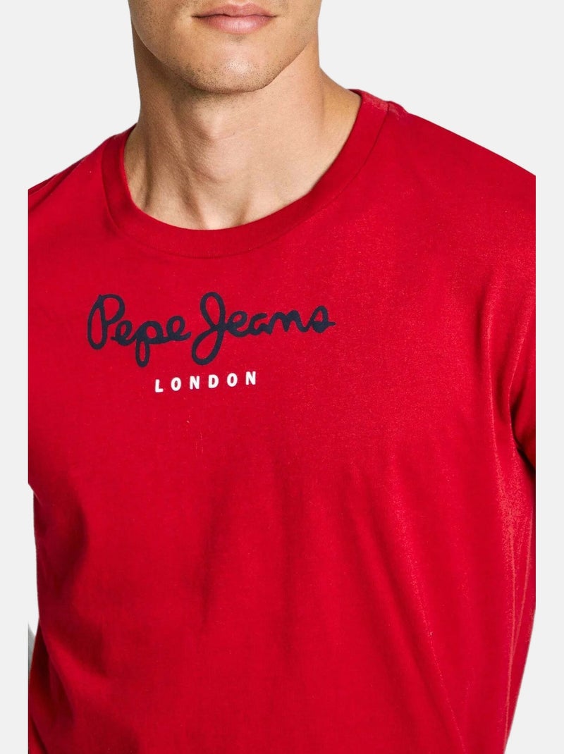 Tee Shirt Pepe Jeans Eggo Rouge - Kiabi