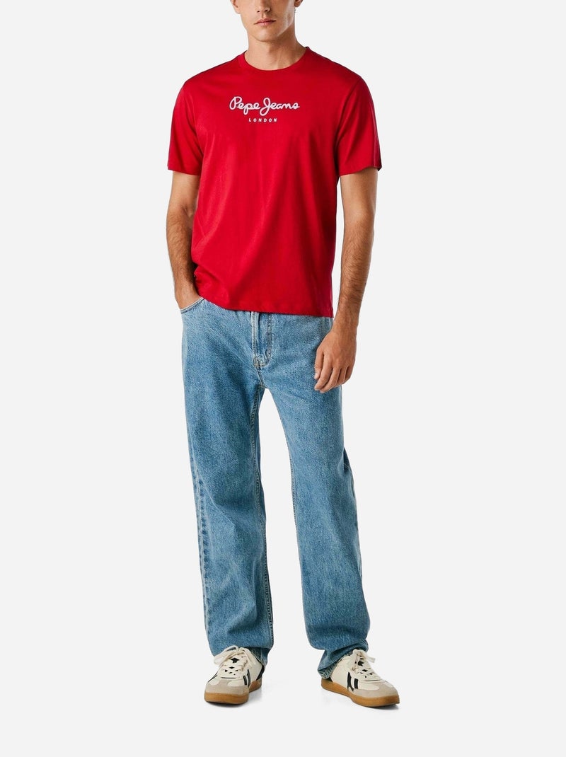 Tee Shirt Pepe Jeans Eggo Rouge - Kiabi