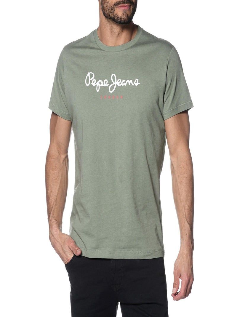 Tee-Shirt Pepe Jeans Eggo Vert - Kiabi