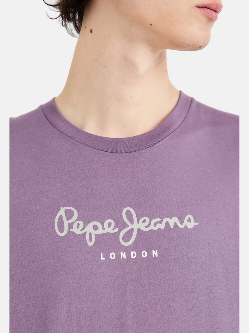 Tee Shirt Pepe Jeans Eggo Violet - Kiabi