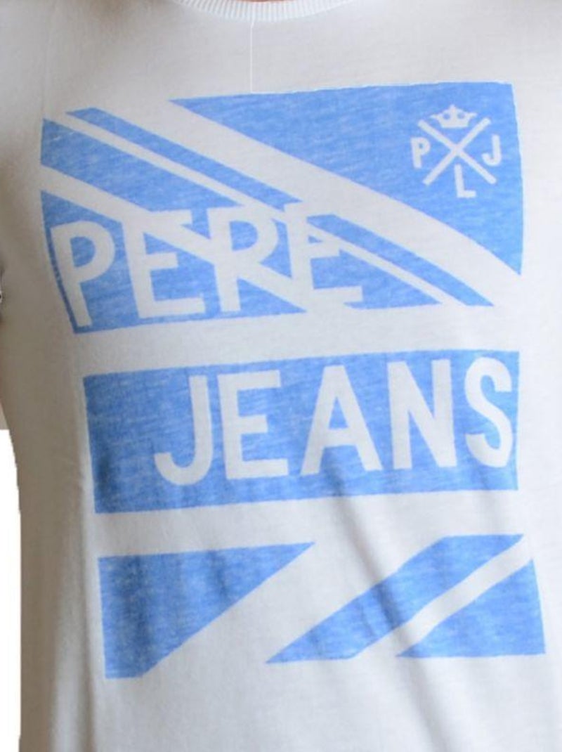 Tee Shirt Pepe Jeans Enfant Abbott Blanc - Kiabi