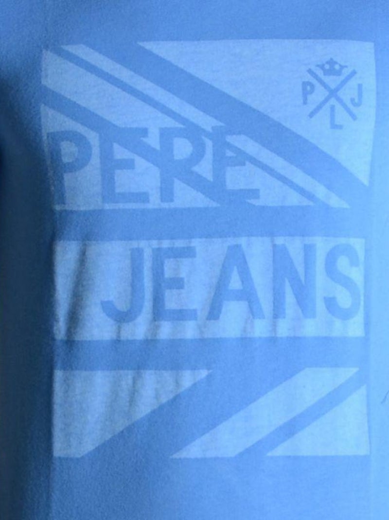 Tee Shirt Pepe Jeans Enfant Abbott Bleu - Kiabi