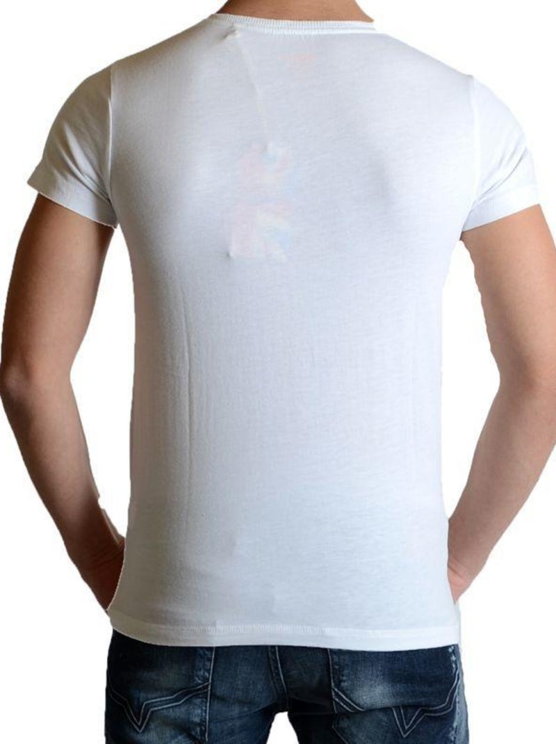 Tee Shirt Pepe Jeans Enfant Abi Blanc Blanc - Kiabi