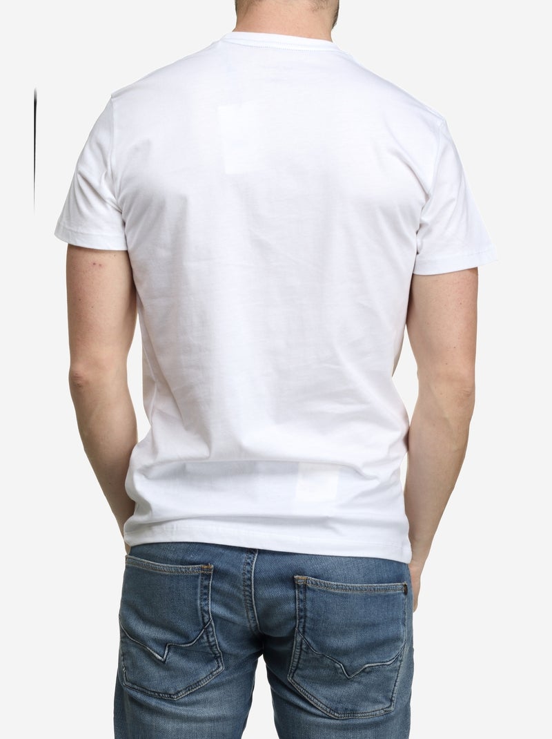 Tee Shirt Pepe Jeans manches courtes Blanc Rouge - Kiabi