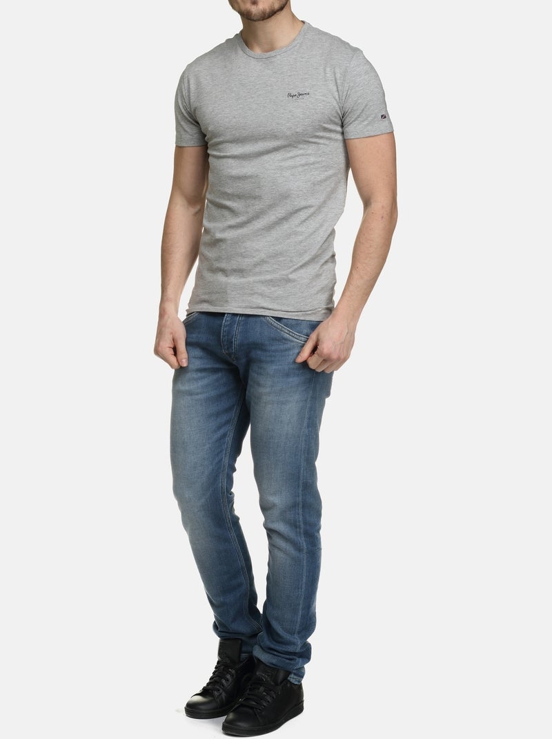 Tee Shirt Pepe Jeans manches courtes Gris - Kiabi