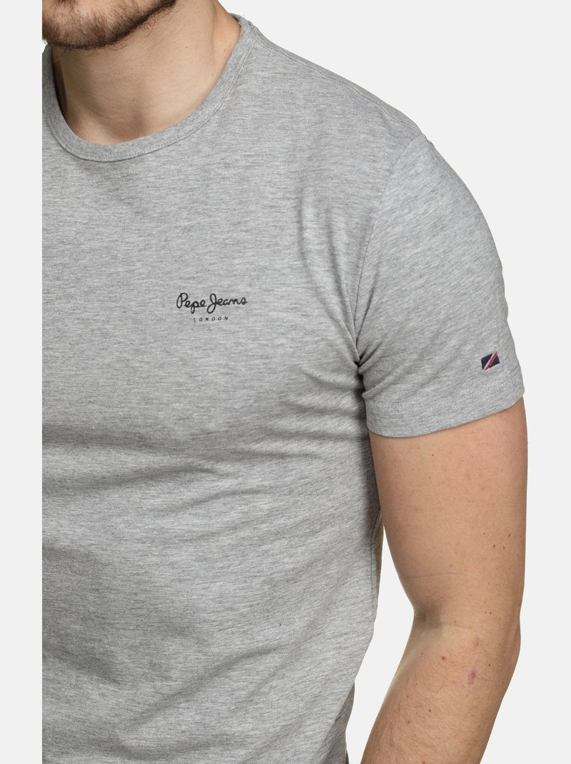 Tee Shirt Pepe Jeans manches courtes Gris - Kiabi