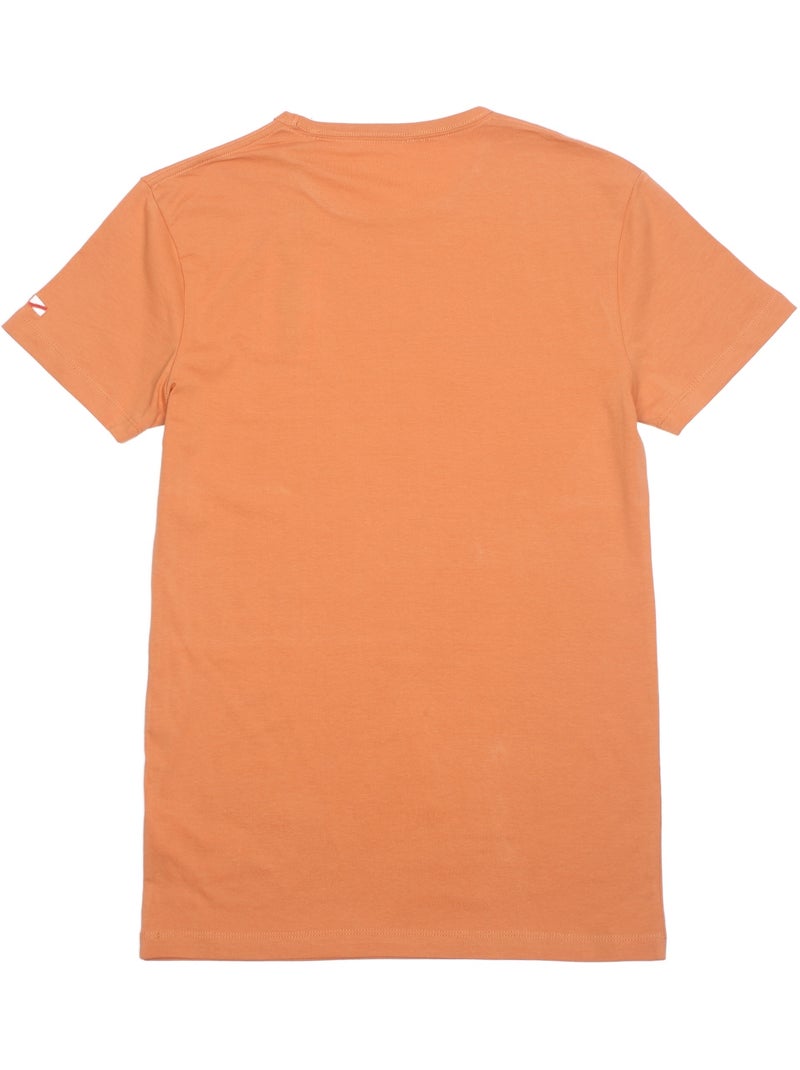Tee Shirt Pepe Jeans manches courtes Orange - Kiabi