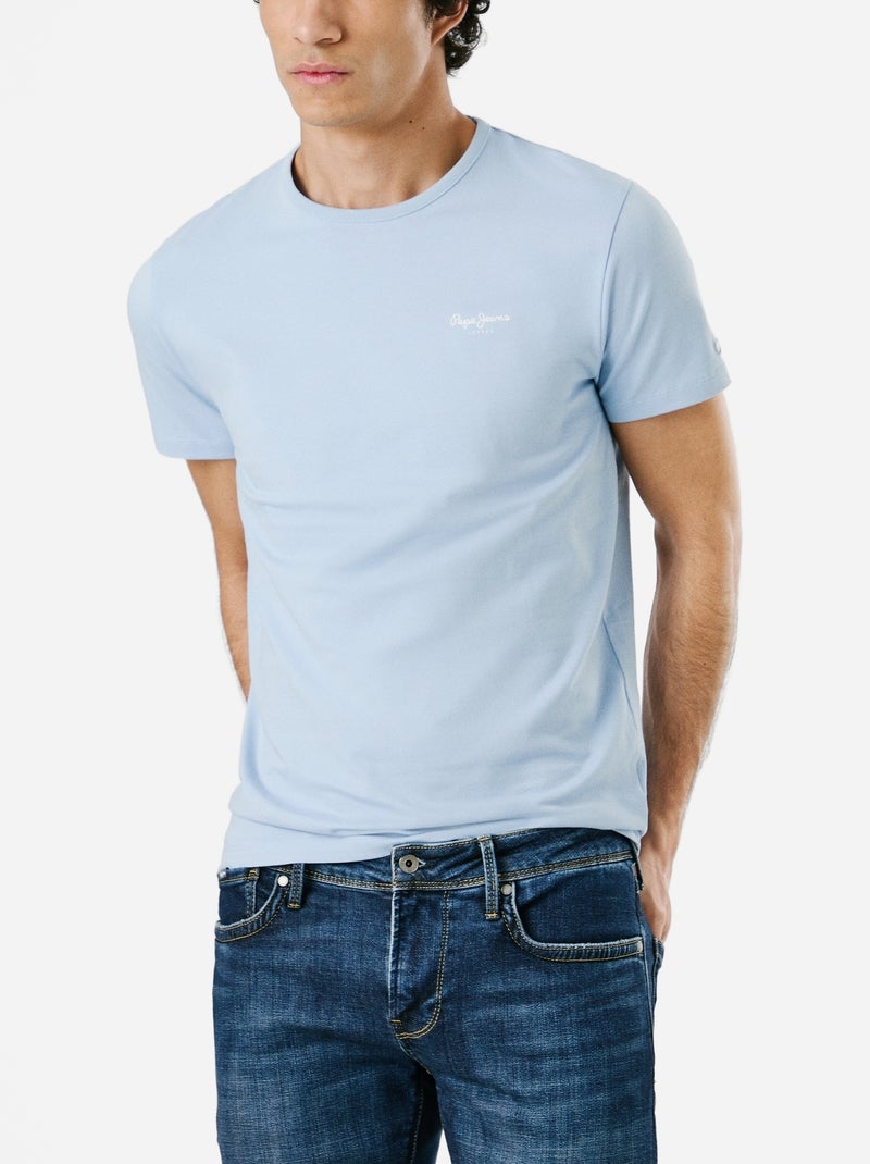 Tee Shirt Pepe Jeans Original basic Bleu - Kiabi