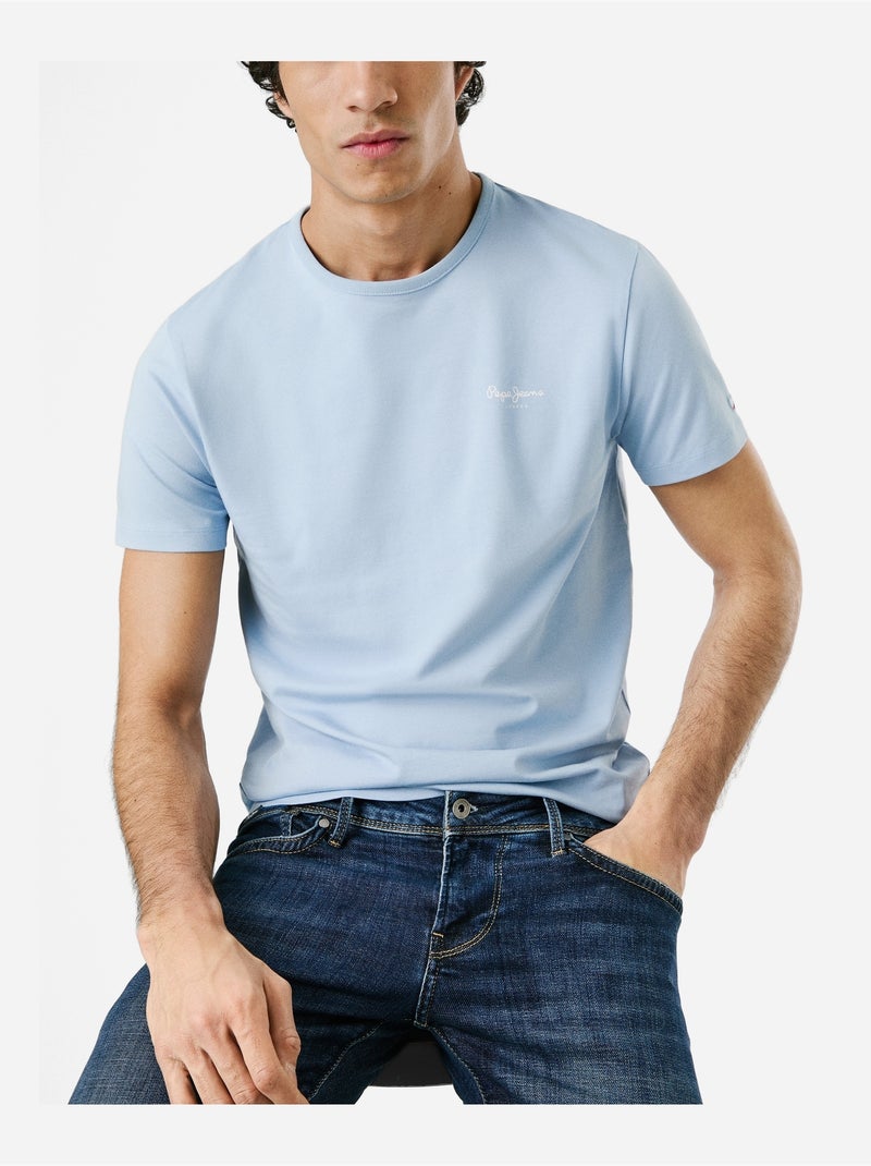 Tee Shirt Pepe Jeans Original basic Bleu - Kiabi