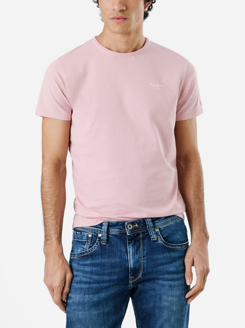 Tee Shirt Pepe Jeans Original basic Rose - Kiabi