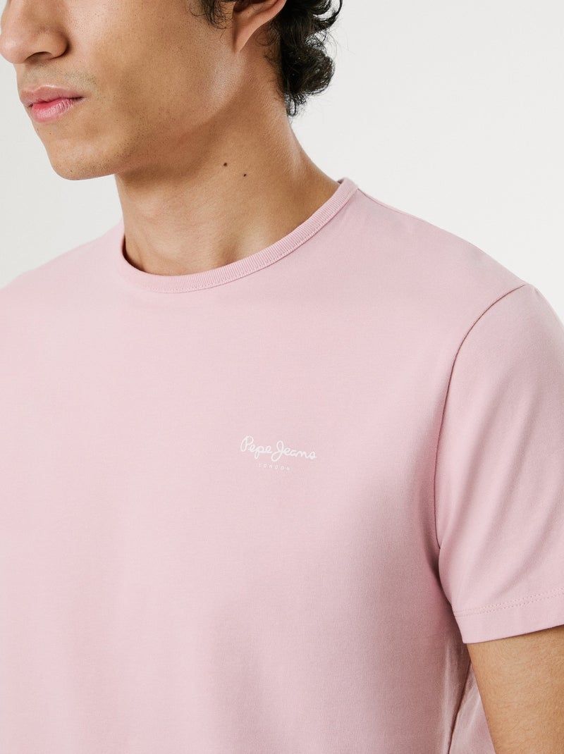 Tee Shirt Pepe Jeans Original basic Rose - Kiabi