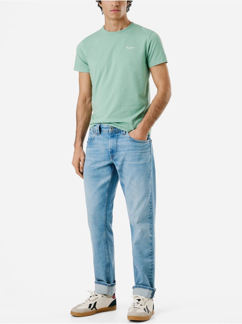 Tee Shirt Pepe Jeans Original basic Vert - Kiabi