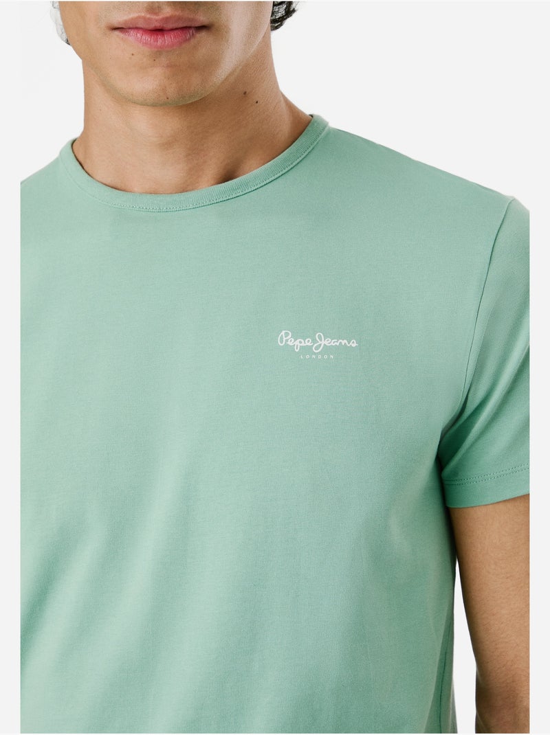 Tee Shirt Pepe Jeans Original basic Vert - Kiabi