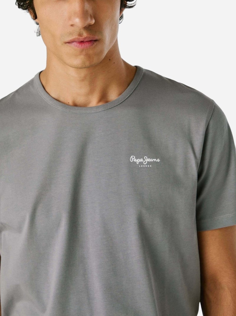 Tee Shirt Pepe Jeans Original Gris - Kiabi