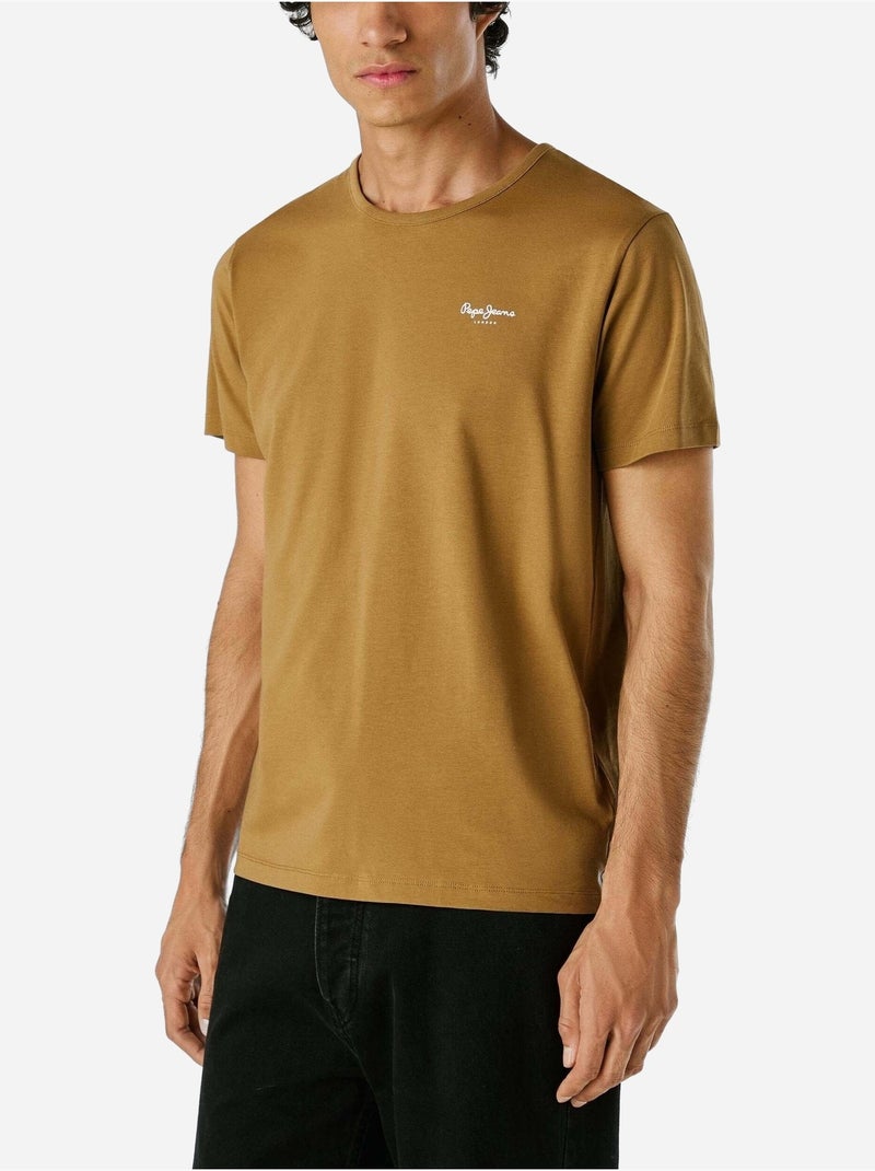 Tee Shirt Pepe Jeans Original Marron - Kiabi