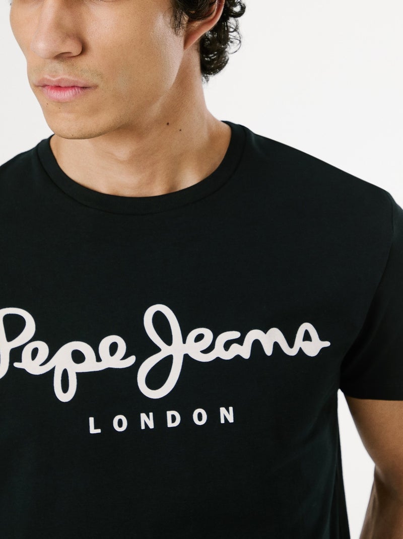 Tee Shirt Pepe Jeans Original stretch Noir - Kiabi