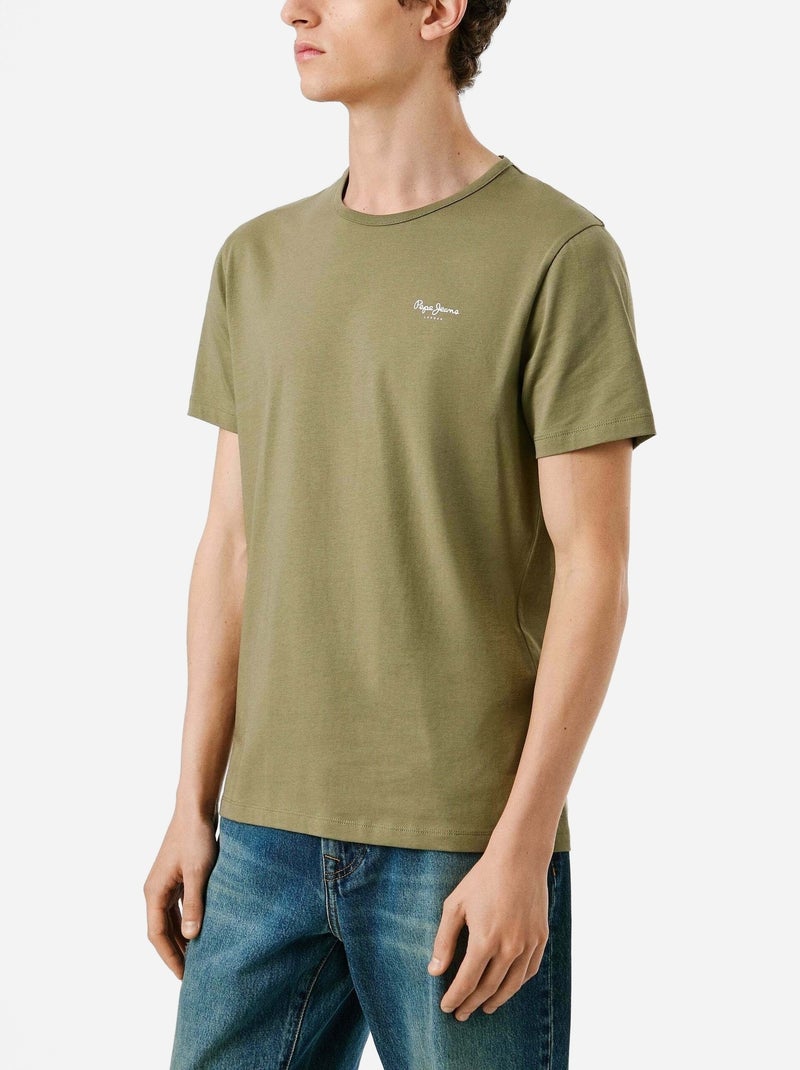 Tee Shirt Pepe Jeans Original Vert - Kiabi