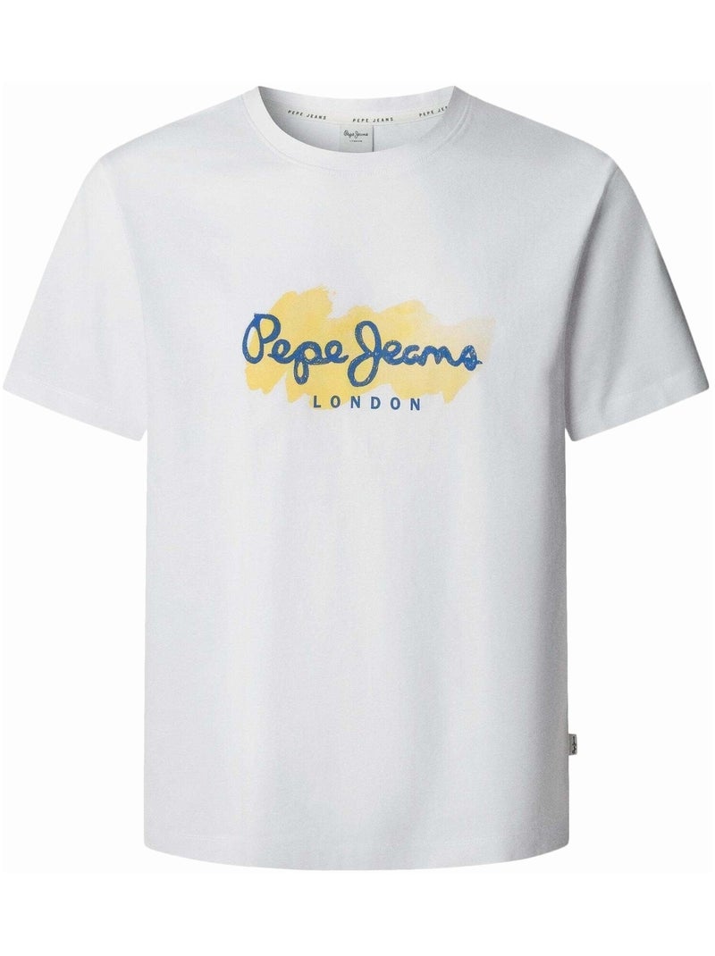 Tee Shirt Pepe Jeans Print milton tee Blanc - Kiabi