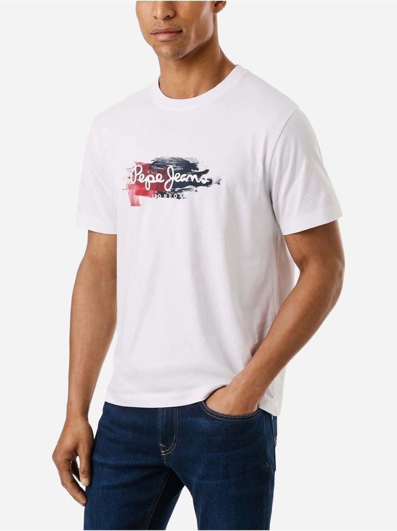 Tee Shirt Pepe Jeans Trey tee Blanc - Kiabi