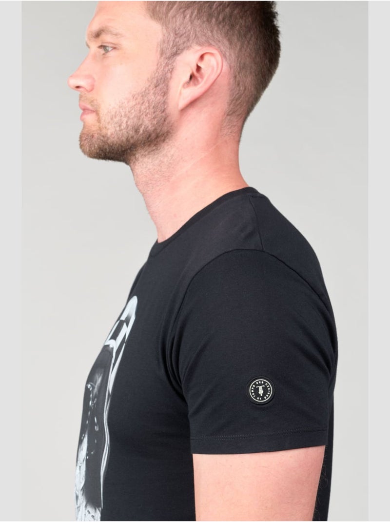 Tee-Shirt PERALTA 'Le Temps Des Cerises' Noir - Kiabi