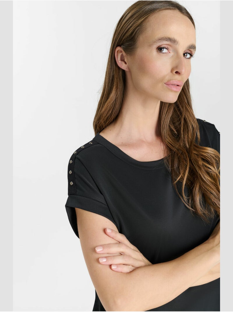 Tee-shirt petro 'le temps des cerises' Noir - Kiabi